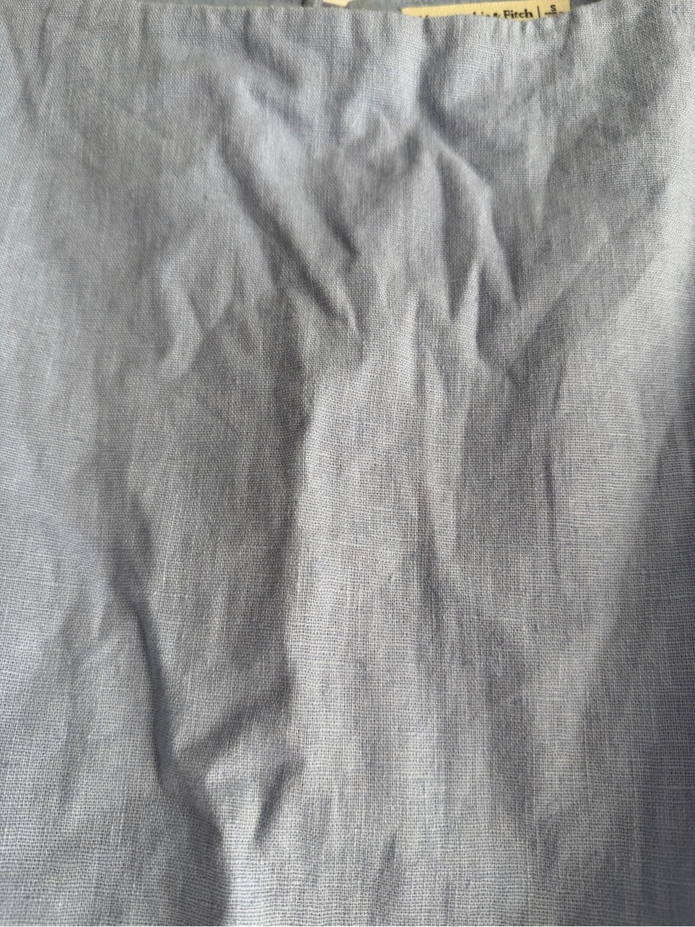 Abercrombie & Fitch Blue Linen-Blend T-Shirt Mini Dress Small 8387 - Picture 6 of 9